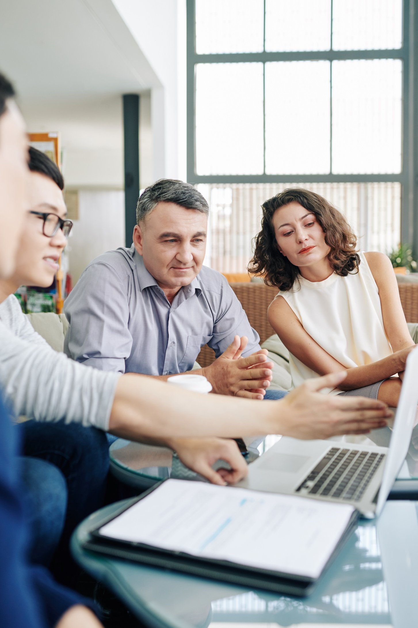 Business Team Watching Product Presentation